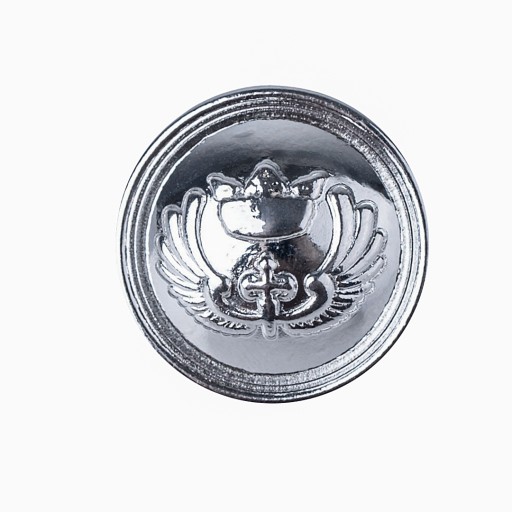 Gombík 25MM LUX PARIS kabát bunda frak STRIEBORNÁ