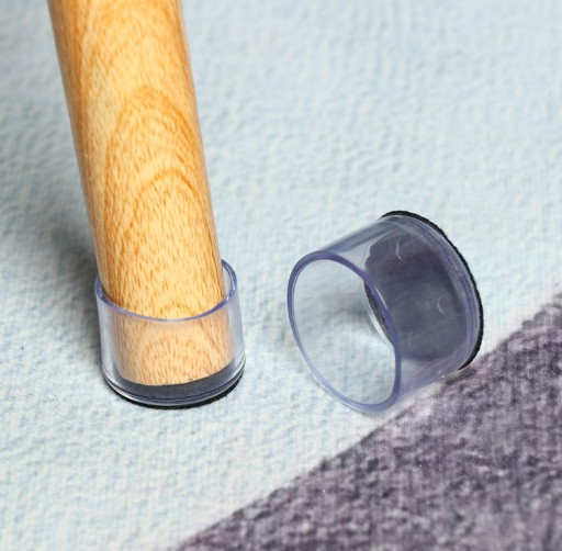 Poťahy nôh na stoličky Silikónové okrúhle ochranné kryty 19 mm x 16