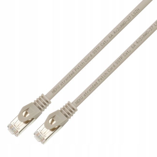 NEKU Patchcord kábel S/FTP screen cat.6a PIMF 2m