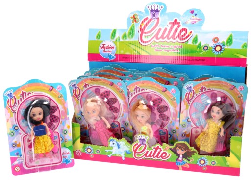 ČESIACA BÁBIKA 14cm MINI BÁBIKA S RÔZNYM OBLEČENÍM