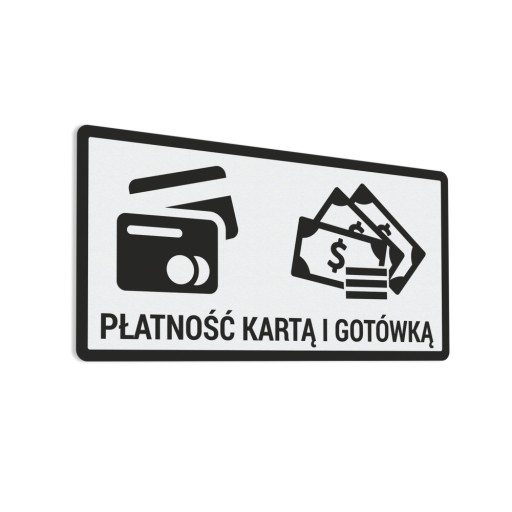 Nálepka - Platba kartou a v hotovosti - 10x20