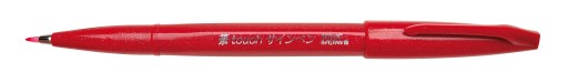 BRUSH Pentel Sign Pen SES15 RED popisovacie pero