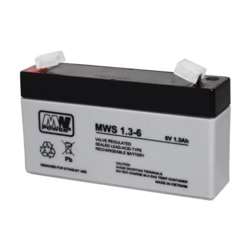 AGM batéria MWS 1,3-6 1,3Ah 6V PRE ELEKTRICKÉ LIETADLÁ