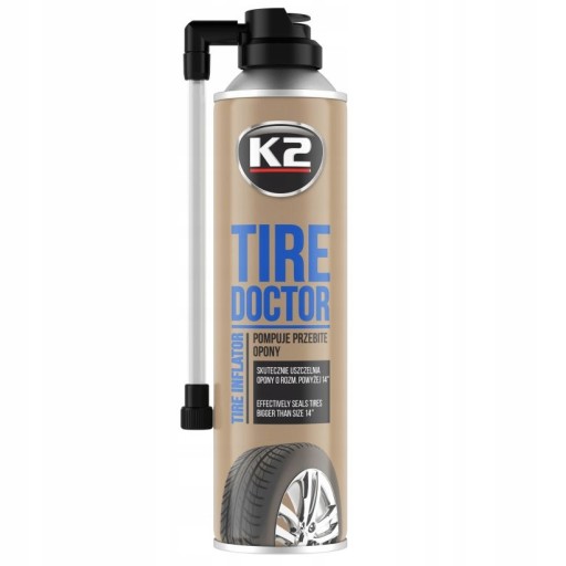 K2 TYRE DOCTOR DOKTOR SPREJ NA NÁHRADNÉ PNEUMATIKY 500ml