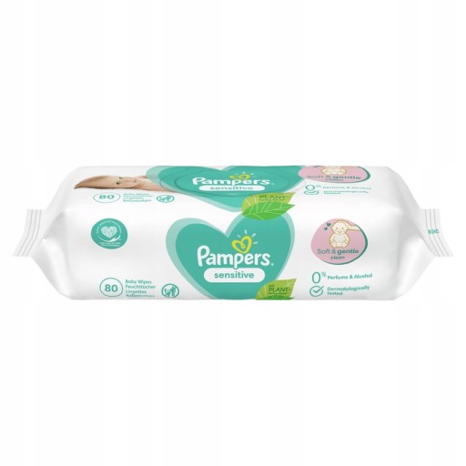 Pampers Moist/Wet Wipes Sensitive 80 ks. Citlivá pokožka