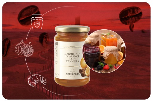 Agrisicilia Pomarančový džem so škoricou 360 g