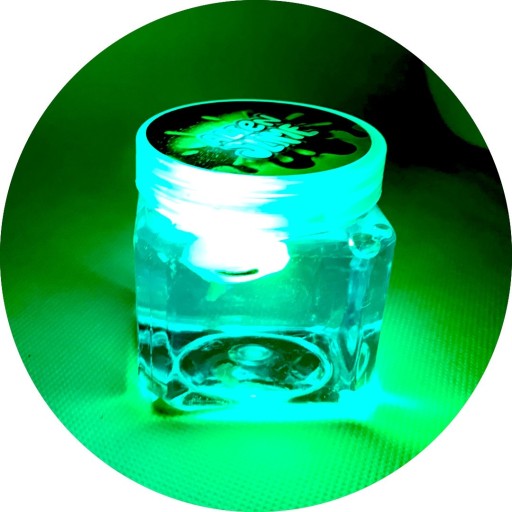 ŽIARAJÚCI SLIME LED FLUO NEON zmyslová hmota UFO ALIEN ALIEN