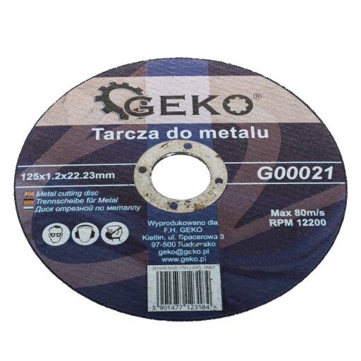 Ochranné kotúče na kov 125x1,2mm 10 ks GEKO