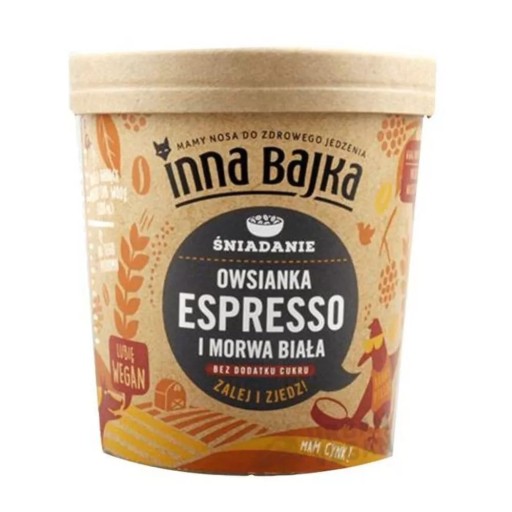 Inna Bajka Espresso ovsené vločky a moruša biela 70g