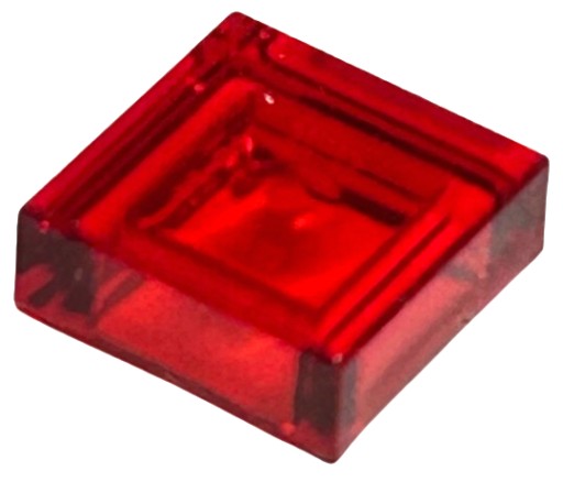 LEGO 3070b 3070 Plochá dlaždica 1x1 dlaždica Trans Červená 3003941 6254248