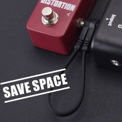 Roxtone 10 cm KONEKTOROVÝ KÁBEL PRE GITAROVÉ EFEKTY