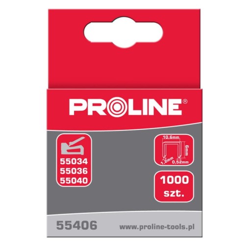 Sponky PROLINE TYP G 8 mm, 10,6x1,2 mm, 1000 ks.
