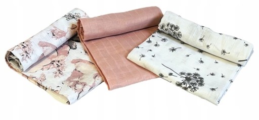 PLIENKY PREMIUM MUSLÍN 3 KS 70x75cm