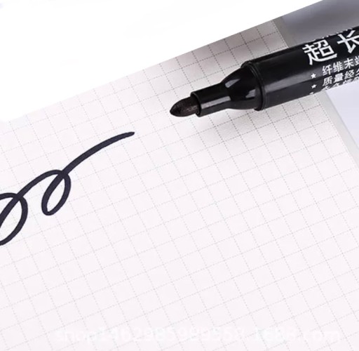 ČIERNY POPISOVAČ POPISOVAČ NA SKLO, KOVOVÉ DOSKY, PERMANENT, 12 ks.