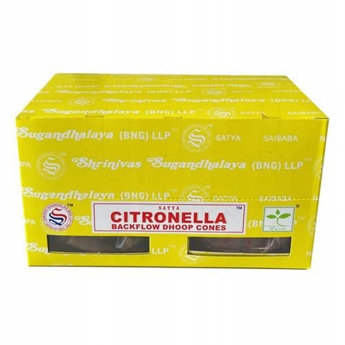 Vonné tyčinky Satya Backflow Dhoop - Citronella