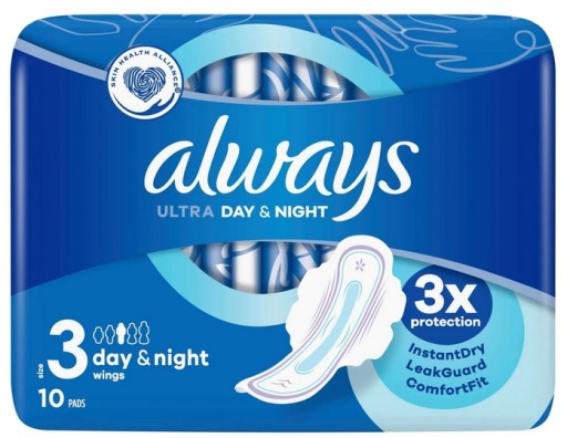 Always Hygienické vložky Ultra 10 Day&Night