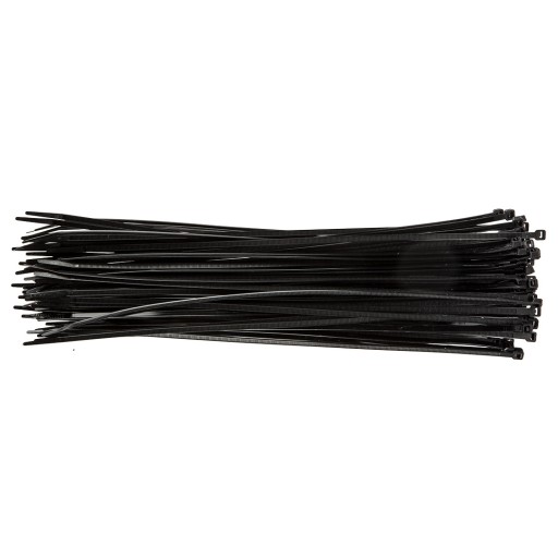 Sťahovacie pásky 4,8 x 370 mm, 75 ks NEO čierna 01-612