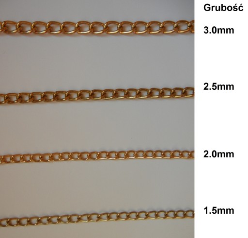 ozdobná retiazka zlatá strieborná 3mm