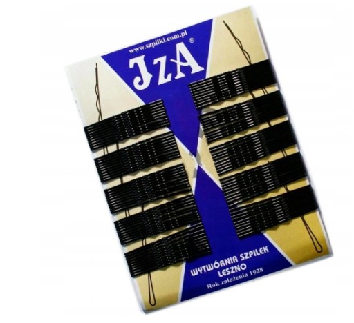 Iza GOLD MATT sponky do vlasov 100 ks 6cm s dvoma guličkami