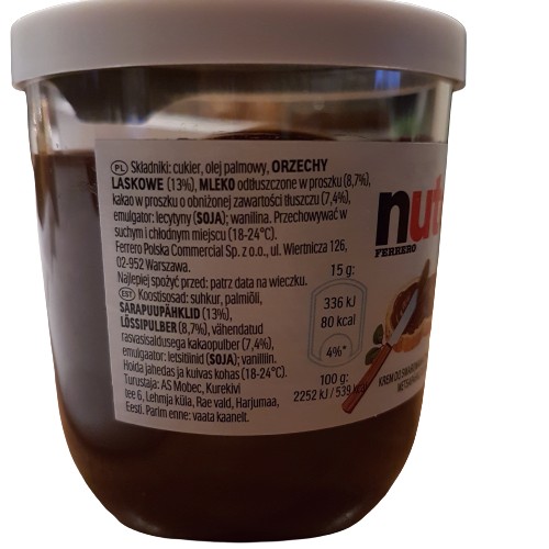 KINDER NUTELLA KRÉM 230g DÁTUM: 2025/01/12