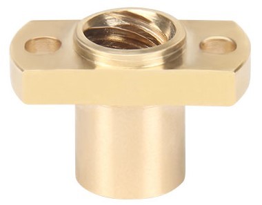 Trapézová matica T8 Tr8x8 príruba na 2 skrutky