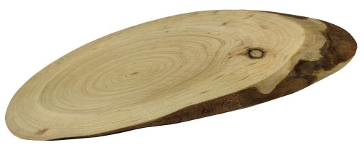 PLÁSOK KONSKÉHO DREVA, ELIPTICKÝ, ŠIKMÝ, 25-30 CM, DEKORATÍVNY PODNÁK, DREVO