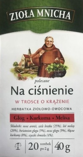 Čaj z MNÍŠSKEJ BYLINKY na krvný tlak