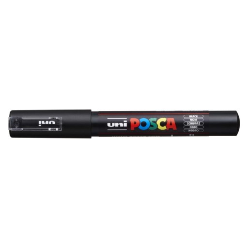 POSCA ZNAČKOVAČ PC-1M UNI S FARBOU PLAGÁTU, ČIERNA