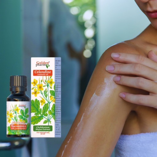 KOZMETICKÝ OLEJ skorocel skorocel akné atopická dermatitída psoriáza 20 ml