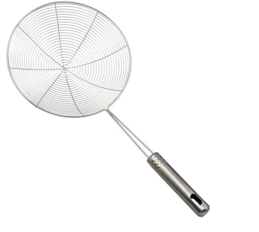 Sitko na vyprážanie, oceľový skimmer