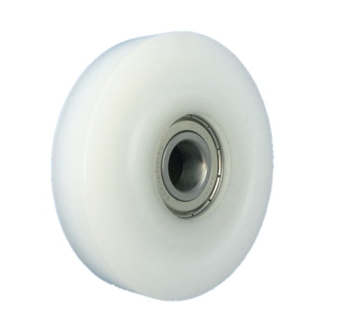 Plastový valček s ložiskom fi 80mm fi 10mm