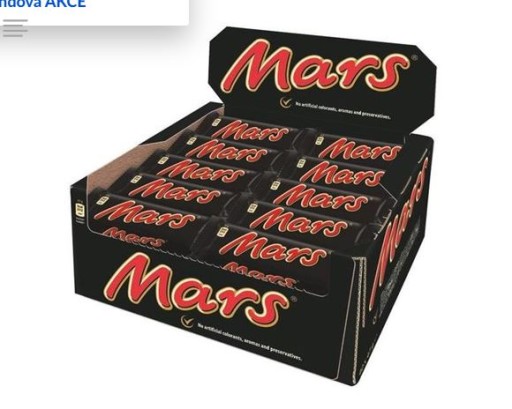 Mars tyčinka v čokoláde 51g x6