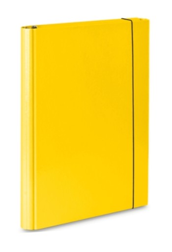 Zakladač s gumičkou, A4, žltý