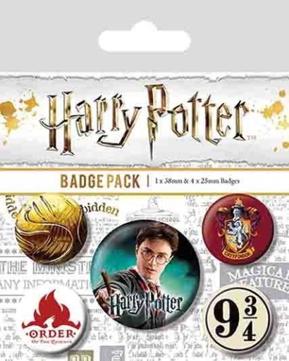 Špendlíky na oblečenie Harry Potter Chrabromil 5 ks