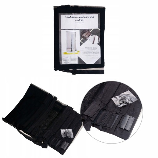 SIEŤKA NA DVERE balkónové okno balkónové S MAGNETMI 210x100 magnetický