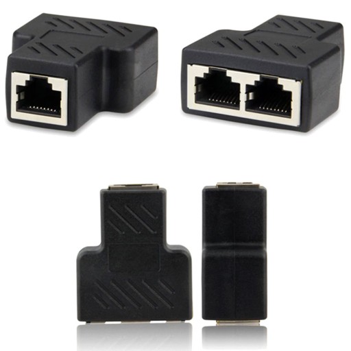 Rozbočovač siete RJ45, adaptér, 1 ks, 1 pol.