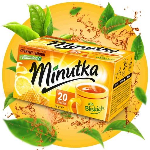 Čierny expres čaj s medom a vitamínom C Lipový kvet 20 T Minutka