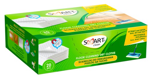 SMART CLEAN WIPERS 24 CM NA PODLAHY MOP ZÁSOB 20 KS. SEDÚ SIFFER