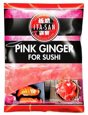 MARINOVANÝ RUŽOVÝ ZÁZVOR 1500g ITA-SAN !Zázvor na sushi!