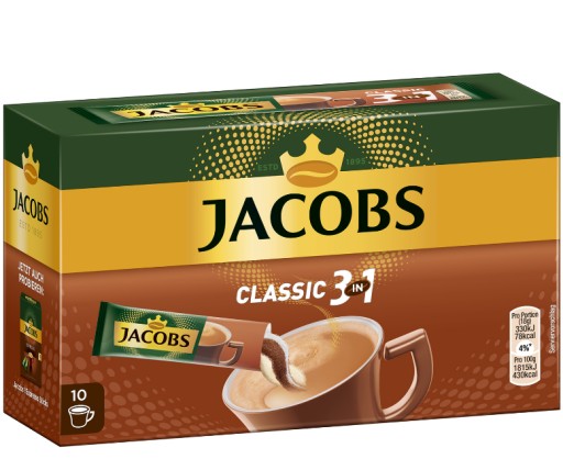 Káva Jacobs vo vrecúškach 3v1 / 10 x 18 g