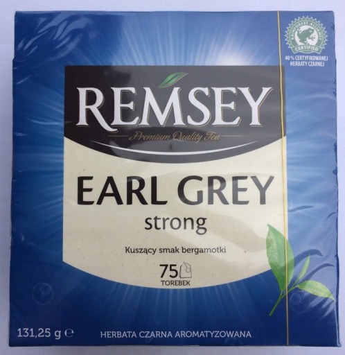 Remsey Earl Grey expresný čierny čaj 75 tb