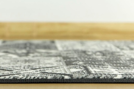 šírka 60 cm ŠEDÝ RUGNER LUNA PATCHWORK BOHO ŠTÝL