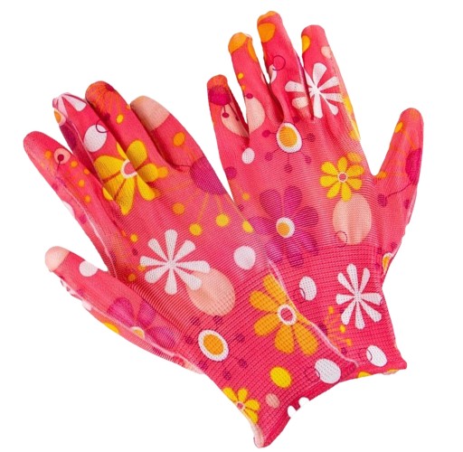 Dámske záhradné rukavice Colorful Flowers Záhradné pracovné rukavice veľkosť 7