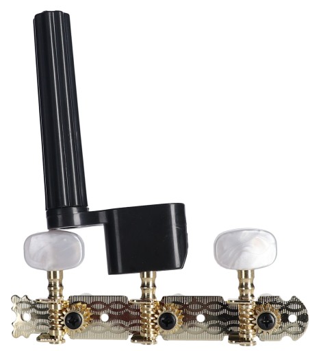 Kľuka na navíjanie strún, klasická akustická elektrická gitara, ČIERNA