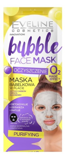 Bublinková pleťová maska Eveline Cosmetics
