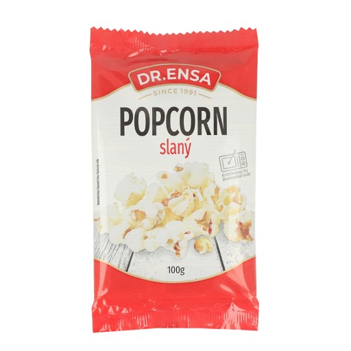 Popcorn SOĽ do mikrovlnky 100g Dr Ensa