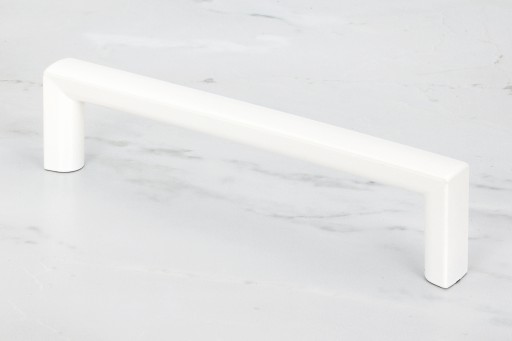 ÚCHYTKA NA NÁBYTOK, BIELA ÚCHYTKA KUCHYNSKEJ SKRINÍKY, ROVNÁ, UNIVERZÁLNA, 96MM