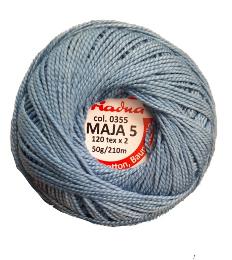 Cordonek MAJA 5 ariadna 210m - 355 - modrá