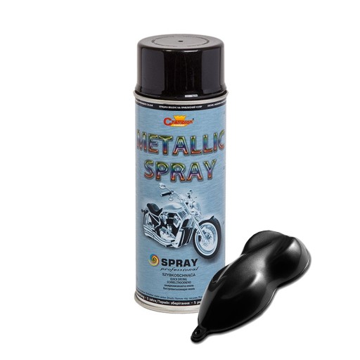 Spray Metallic Black 400 ml Champion