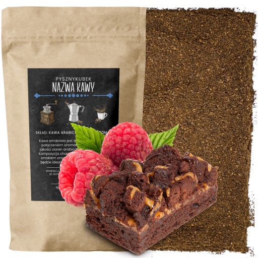 Mletá káva s príchuťou RASPBERRY BROWNIE 100G čokoládová malina